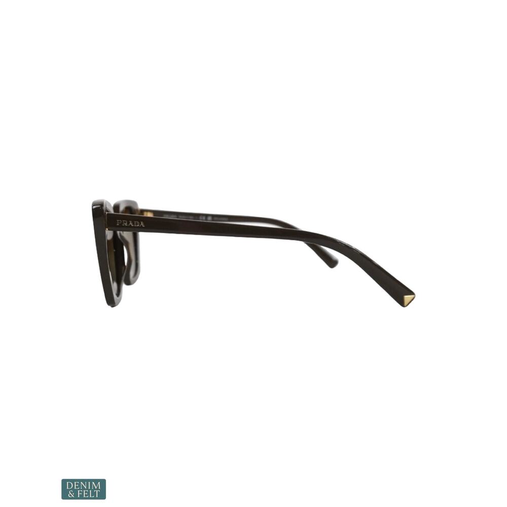 NEW Prada PR 23ZS Loden Brown Gradient Polarized Sunglasses Luxe Glam Luxury - Picture 7 of 15